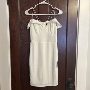 Lulus XS white off the shoulder dress